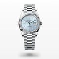 Rolex Day-Date 40 platinum fluted bezel