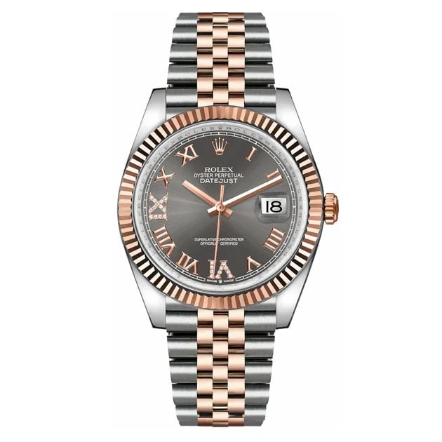 Dark Rhodium Dial Fluted Bezel 36mm