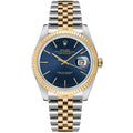 Datejust Gold & Steel Blue Dial 36mm