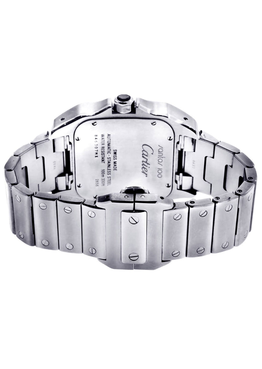 Cartier Santos 100 case back