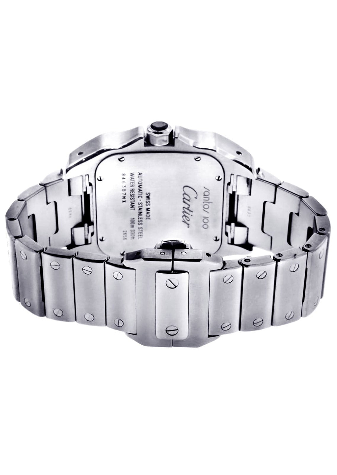 Cartier Santos 100 case back