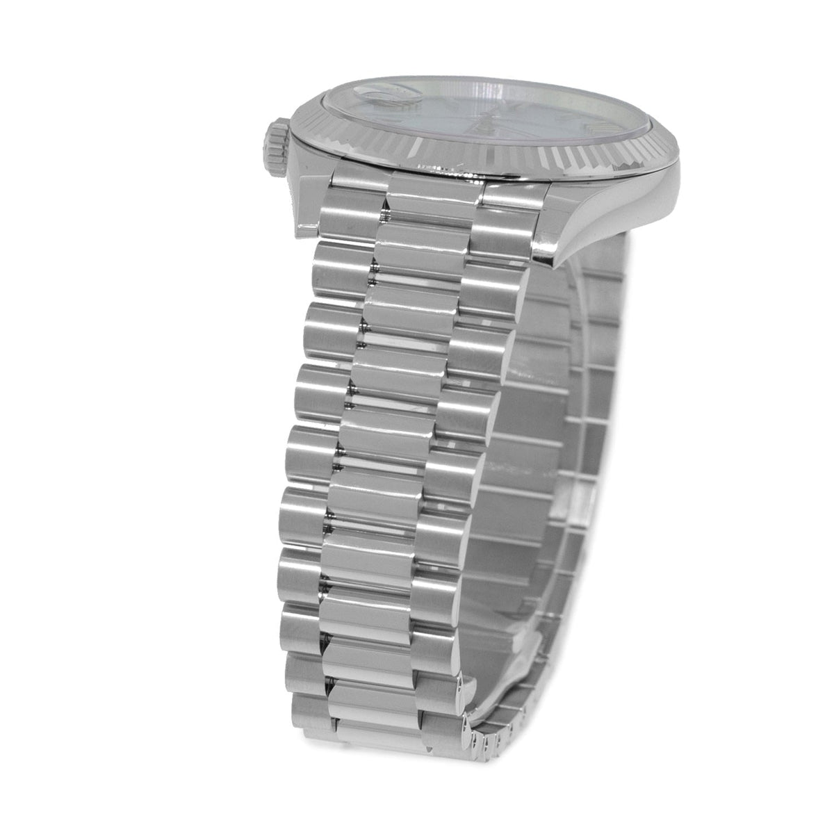 Rolex Day-Date 40 platinum side profile