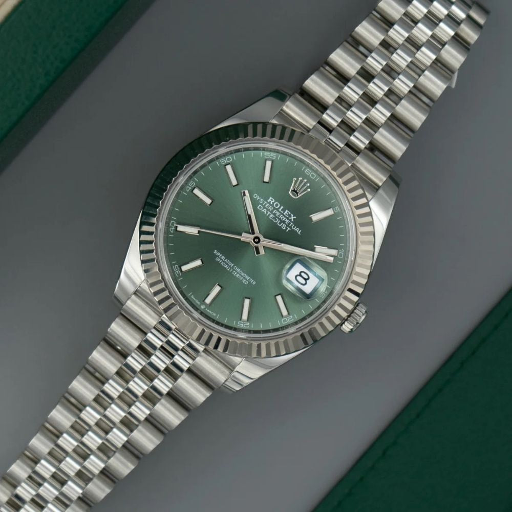 Datejust Green Dial Jubilee Bracelet 41mm