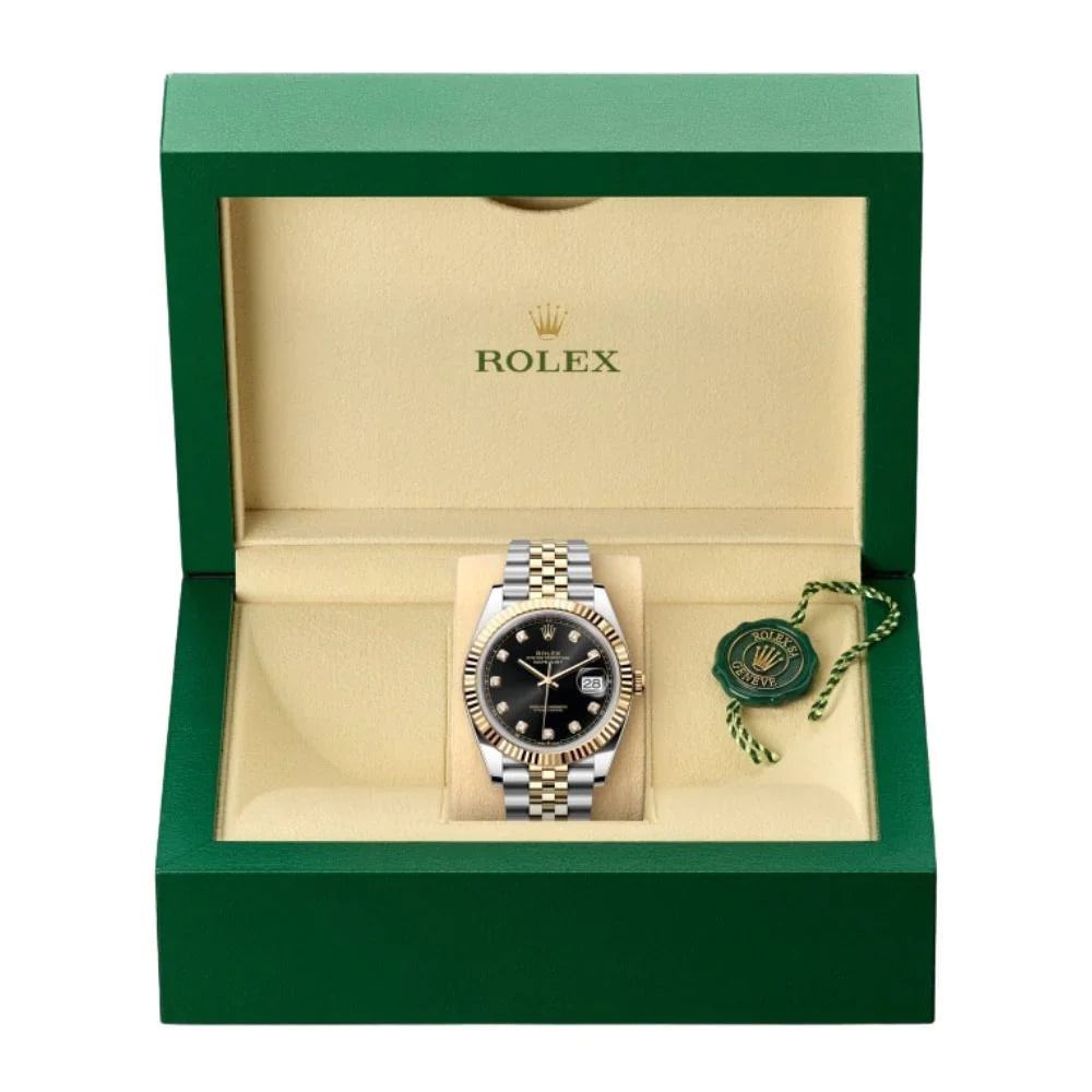 Datejust Black Diamond Dial Gold & Steel 41mm