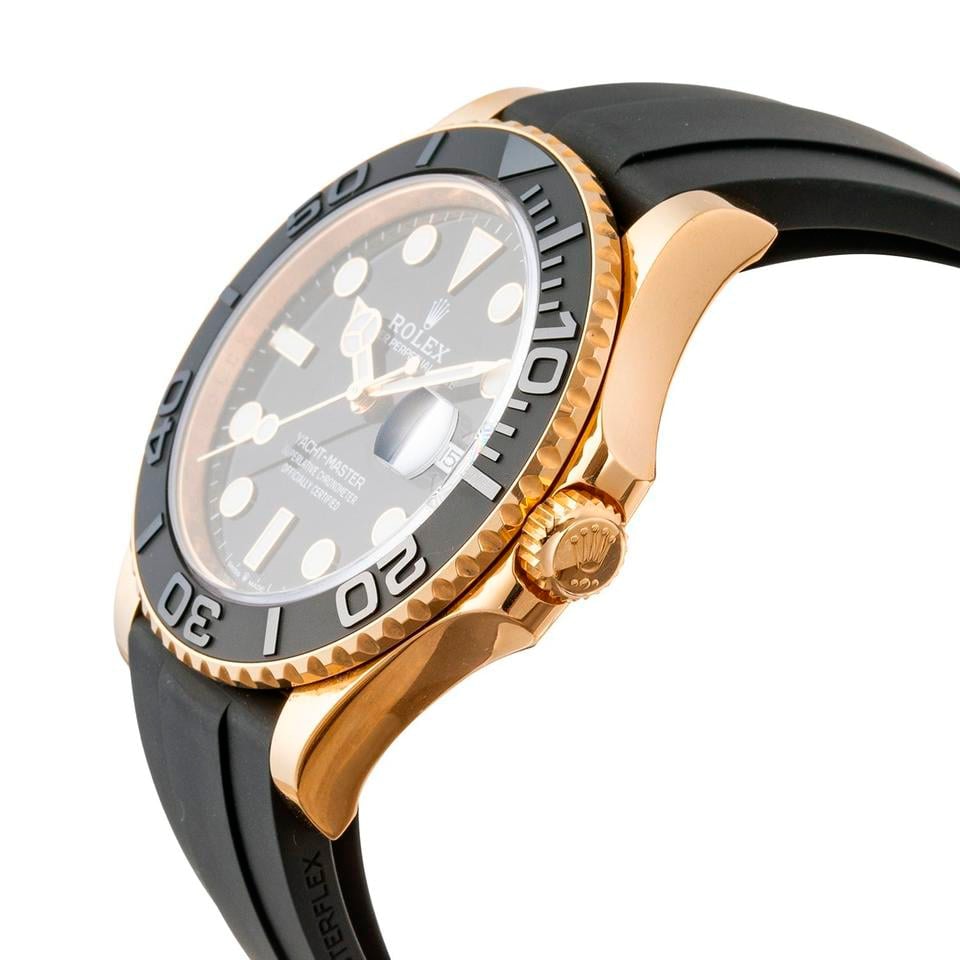 Yacht-Master 42 Gold Black Oysterflex