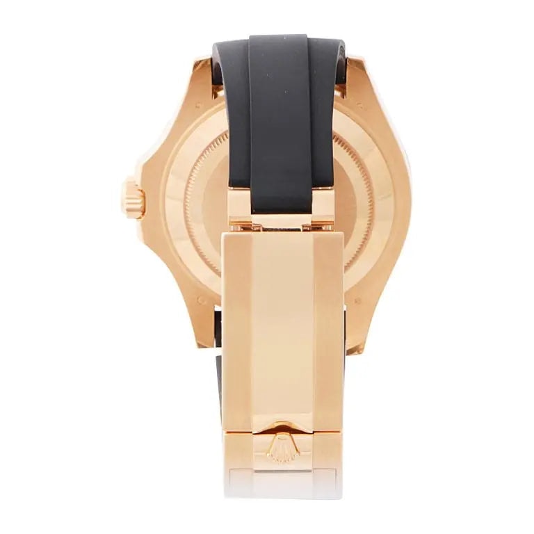Yacht-Master 42 Gold Black Oysterflex